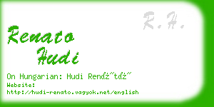 renato hudi business card